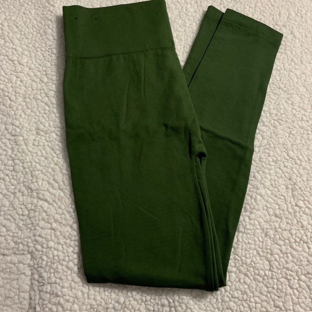 NWOT green leggings